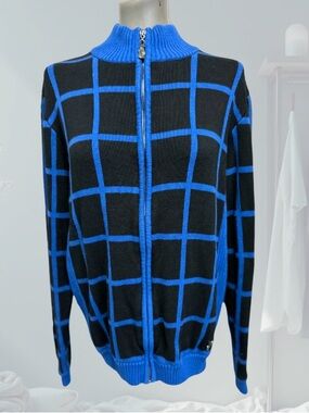 NEW - Y2K Vintage Authentic Versace Jeans Cardigan Sweater
